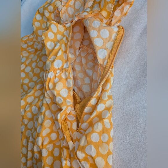 Who What Wear Yellow Polka Dot Maxi Dress Pre-owned - Picture 8 of 10